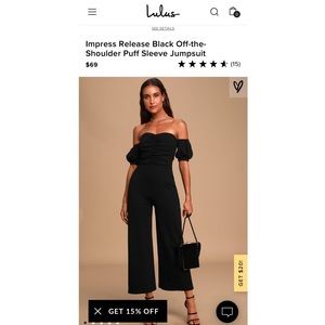 Lulu’s Impress Release Off-the-Shoulder Jumpsuit